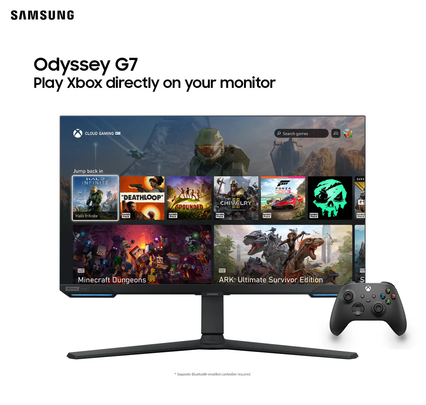 Samsung Odyssey LS32BG700EU 32" 4K Ultra HD Gaming Monitor - 144Hz, 1ms, IPS, G-Sync Compatible, Height Adjustable, Speakers, Black