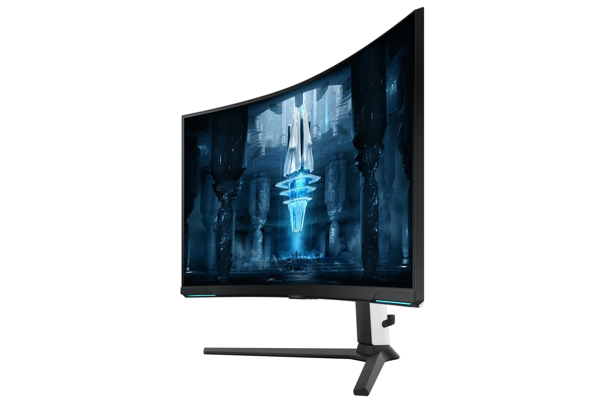 Samsung Odyssey Neo G8 LS32BG850NUXXU 32" 4K Ultra HD Curved Gaming Monitor - 240Hz, 1ms, VA, AMD FreeSync Premium Pro, Height Adjustable, Speakers, Black and White