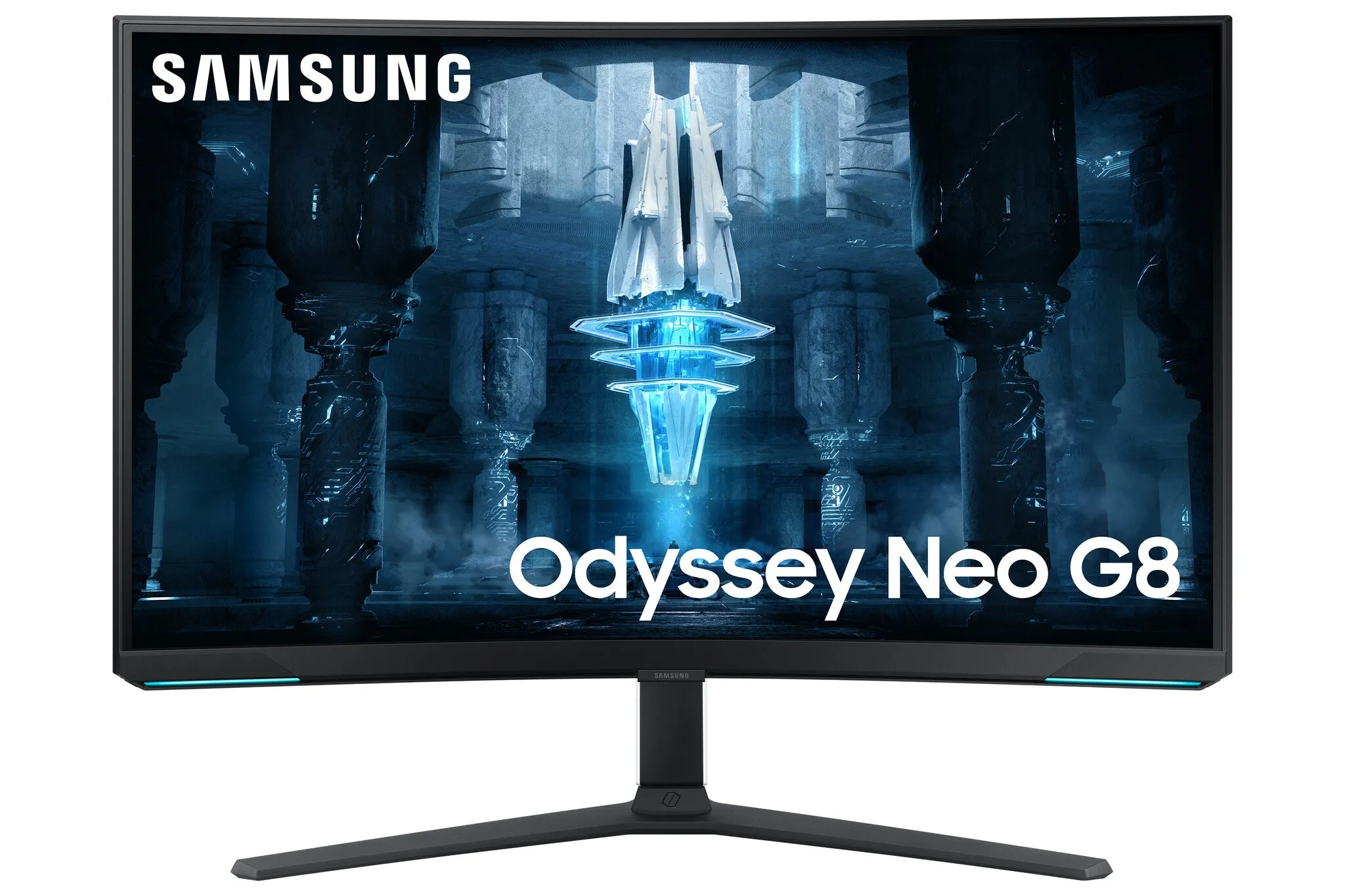 Samsung Odyssey Neo G8 LS32BG850NUXXU 32" 4K Ultra HD Curved Gaming Monitor - 240Hz, 1ms, VA, AMD FreeSync Premium Pro, Height Adjustable, Speakers, Black and White