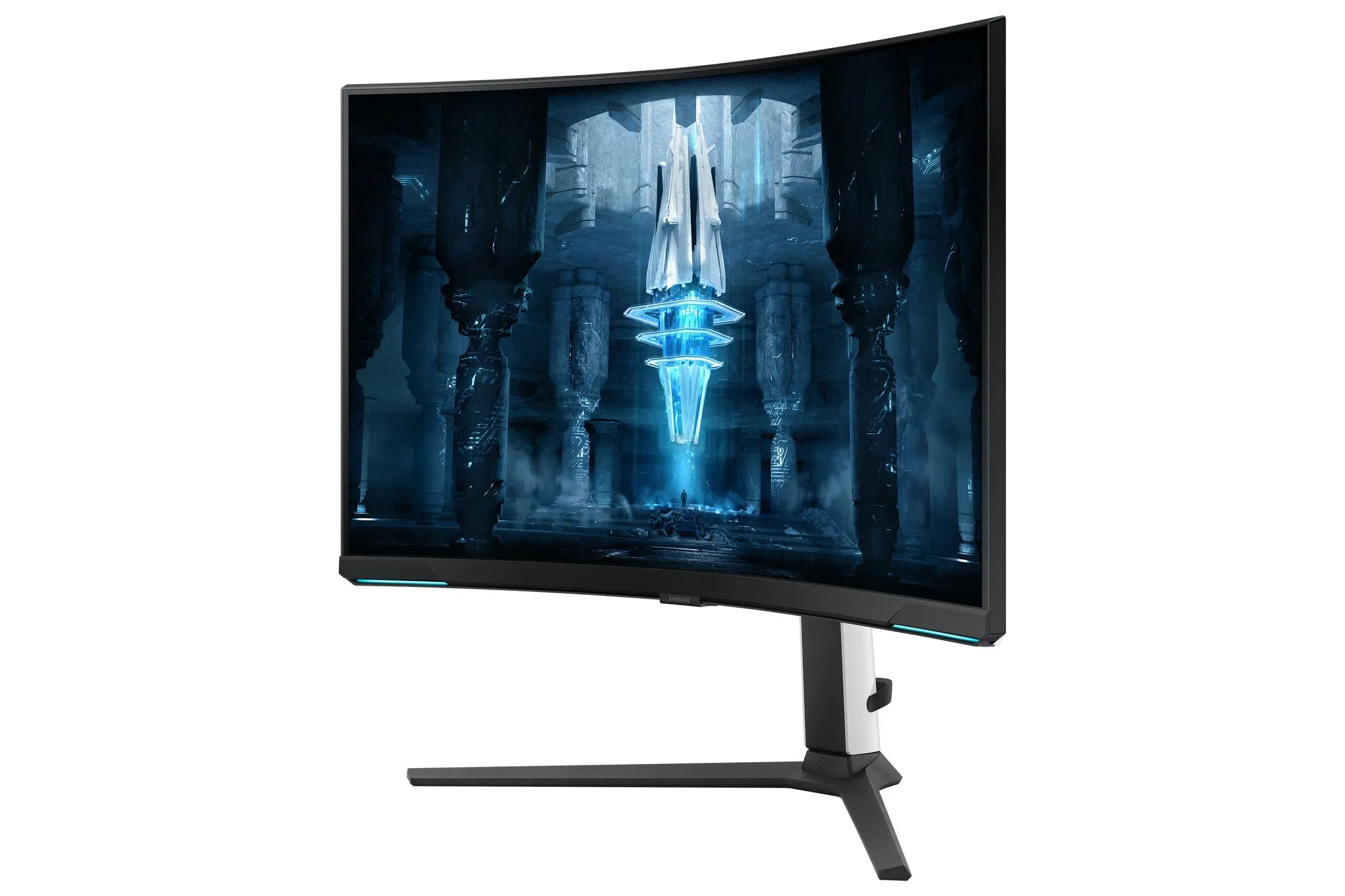 Samsung Odyssey Neo G8 LS32BG850NUXXU 32" 4K Ultra HD Curved Gaming Monitor - 240Hz, 1ms, VA, AMD FreeSync Premium Pro, Height Adjustable, Speakers, Black and White