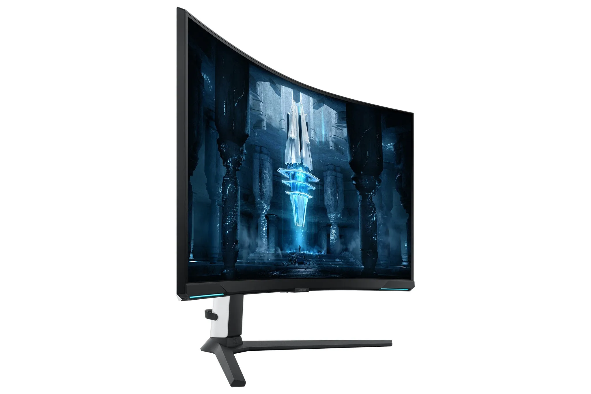 Samsung Odyssey Neo G8 LS32BG850NUXXU 32" 4K Ultra HD Curved Gaming Monitor - 240Hz, 1ms, VA, AMD FreeSync Premium Pro, Height Adjustable, Speakers, Black and White