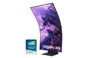 Samsung Odyssey S55BG970NU 55" 4K Ultra HD Curved Gaming Monitor - 165Hz, 1ms, VA, AMD FreeSync Premium Pro, Height Adjustable, Speakers, Black