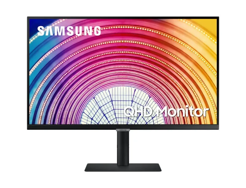 Samsung S27A600NWU 27" Quad HD Monitor - 75Hz, 5ms, IPS, AMD FreeSync, Height Adjustable, Black
