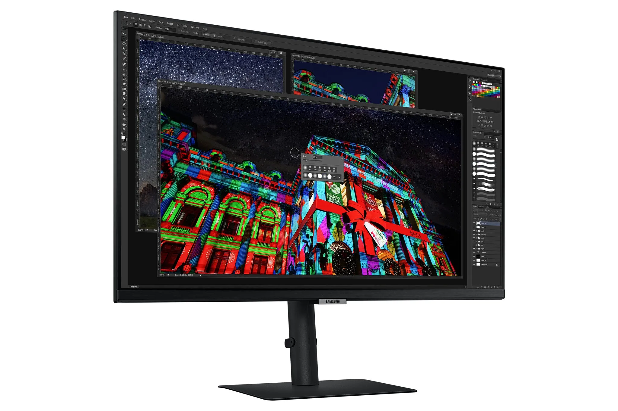 Samsung S27A800UNU 27" 4K Ultra HD Monitor - 60Hz, 5ms, IPS, Height Adjustable, Speakers, Black