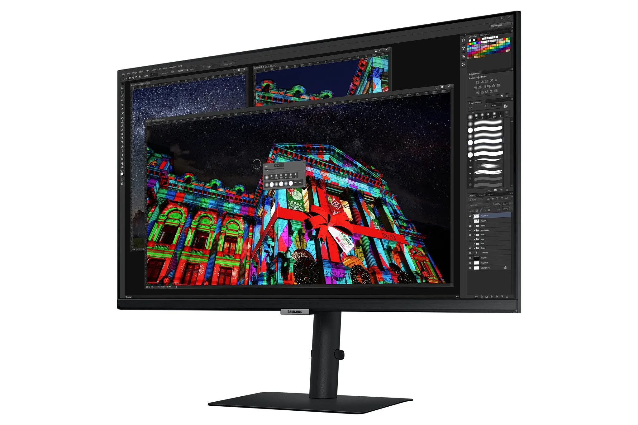 Samsung S27A800UNU 27" 4K Ultra HD Monitor - 60Hz, 5ms, IPS, Height Adjustable, Speakers, Black