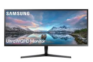 Samsung S34J550W 34" UltraWide Quad HD Monitor - 75Hz, 4ms, VA, AMD FreeSync, Blue and Grey