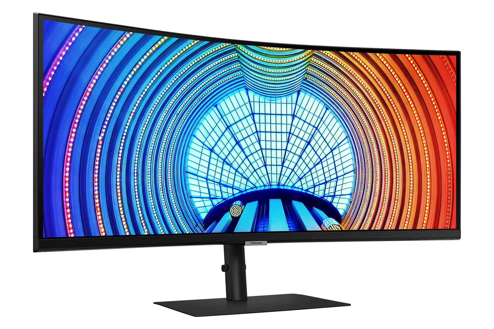 Samsung S65UA 34" UltraWide Quad HD Curved Monitor - 100Hz, 5ms, VA, AMD FreeSync, Height Adjustable, Speakers, Black
