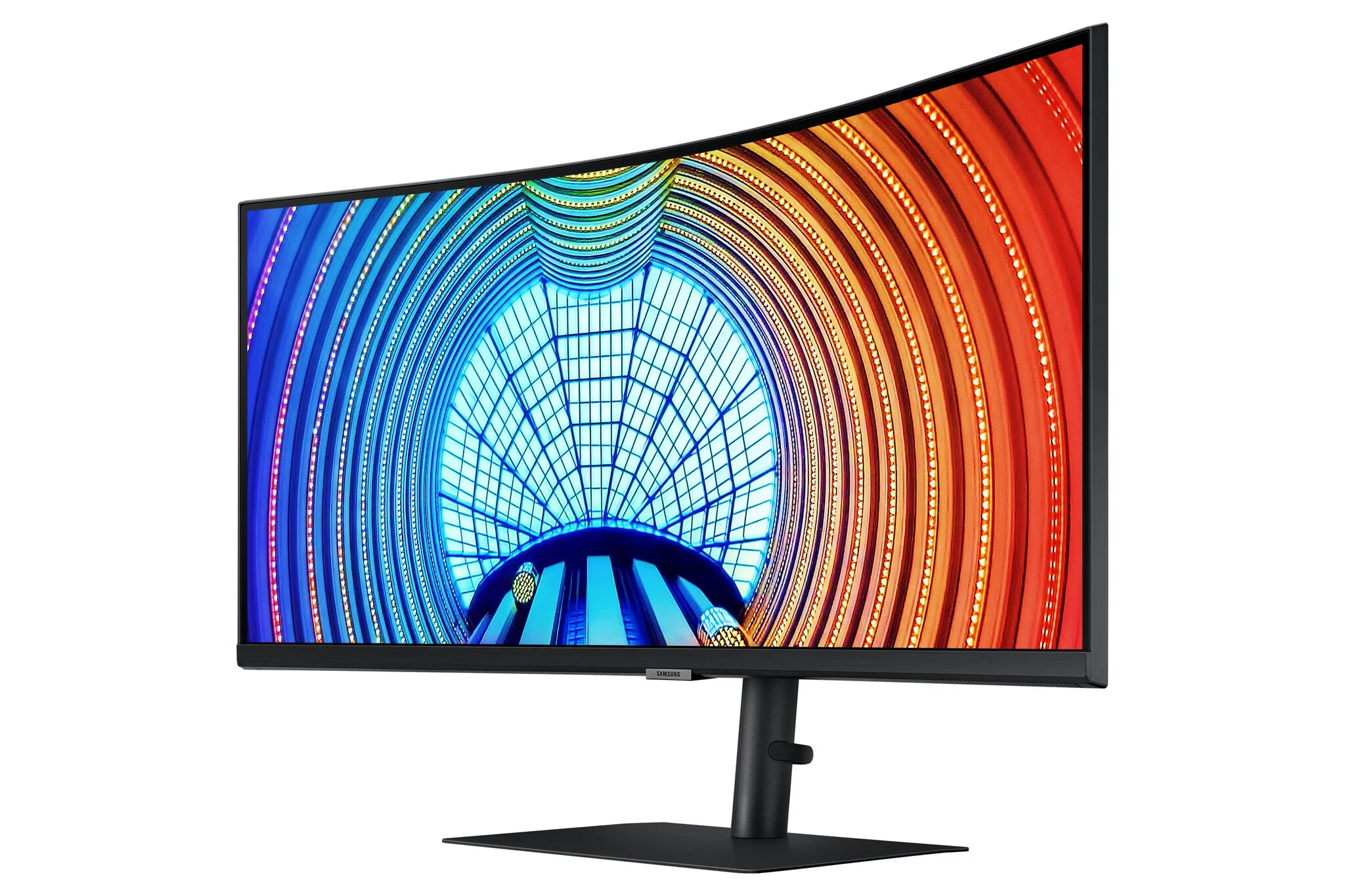 Samsung S65UA 34" UltraWide Quad HD Curved Monitor - 100Hz, 5ms, VA, AMD FreeSync, Height Adjustable, Speakers, Black