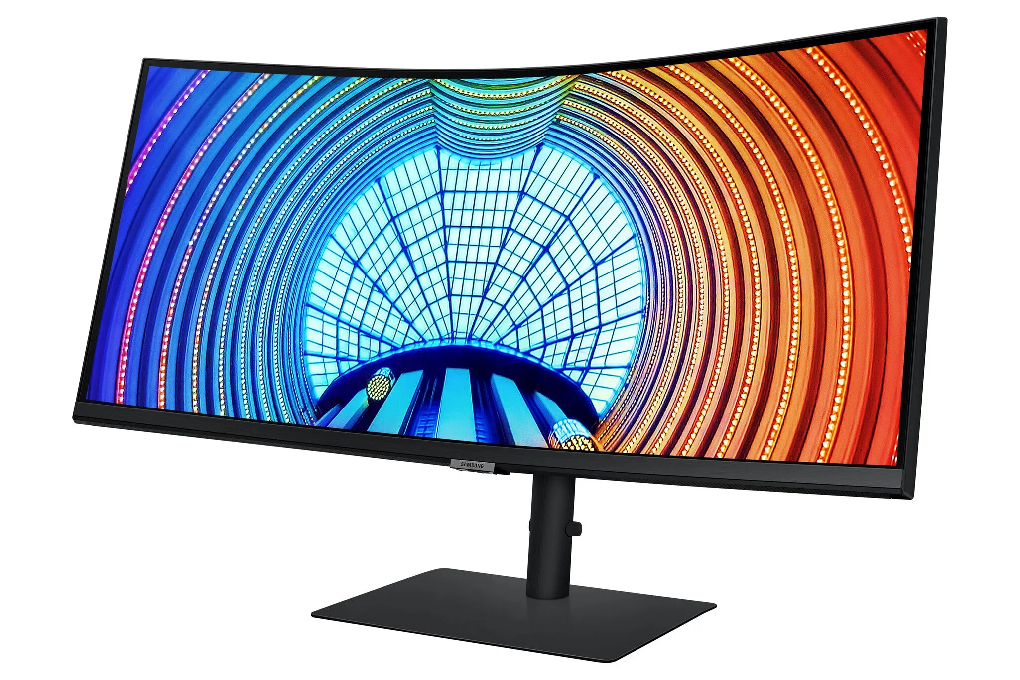 Samsung S65UA 34" UltraWide Quad HD Curved Monitor - 100Hz, 5ms, VA, AMD FreeSync, Height Adjustable, Speakers, Black