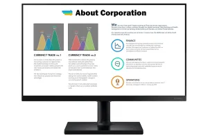 Samsung T45F 24" Full HD Monitor - 75Hz, 5ms, IPS, Height Adjustable, Black