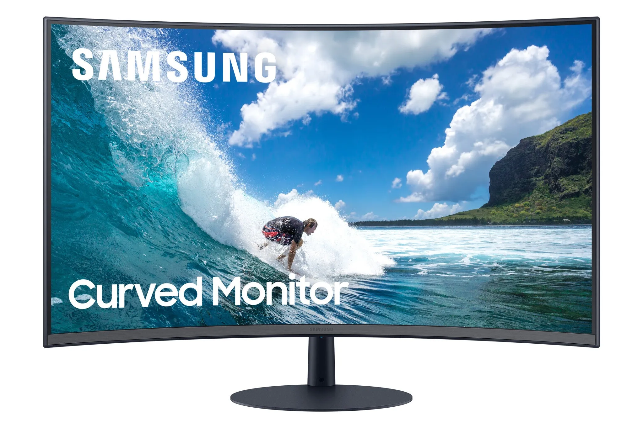 Samsung T55 LC32T550FDRXXU 32" Full HD Curved Monitor - 75Hz, 4ms, VA, AMD FreeSync, Speakers, Black