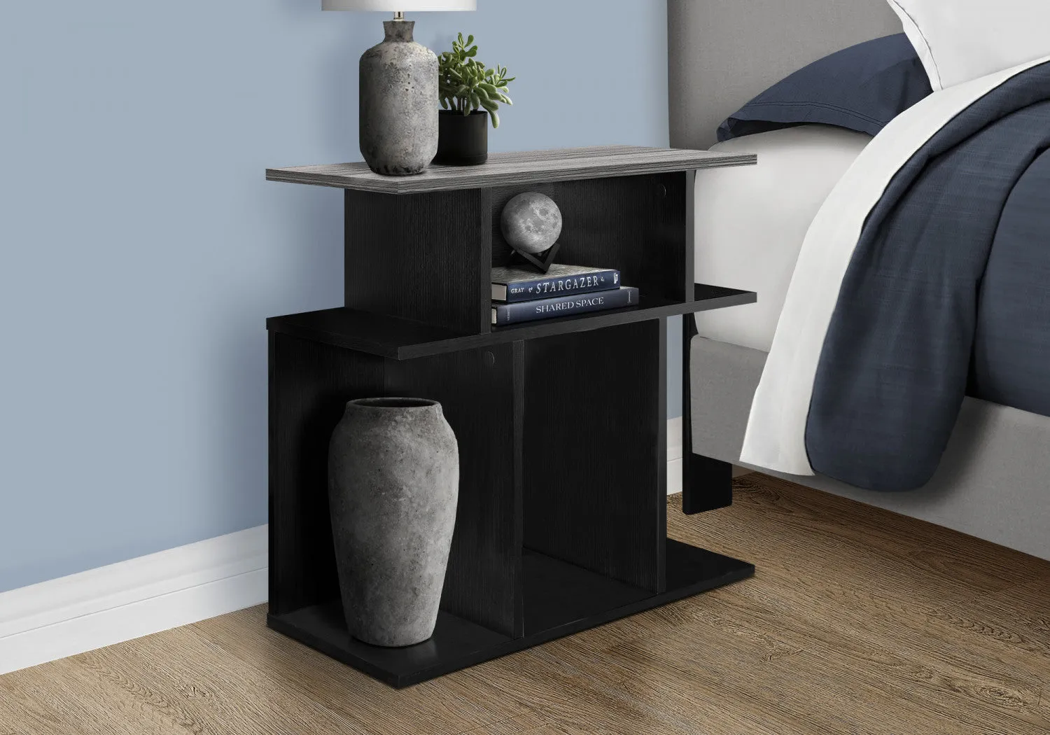 Seville Side Table - Black/Grey