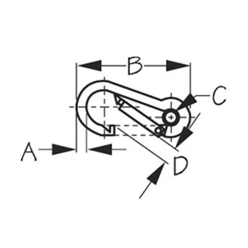Snap Hook with Eye Insert