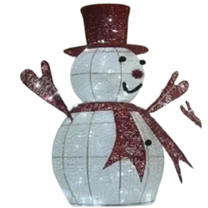 Snowman with Light 45 cm