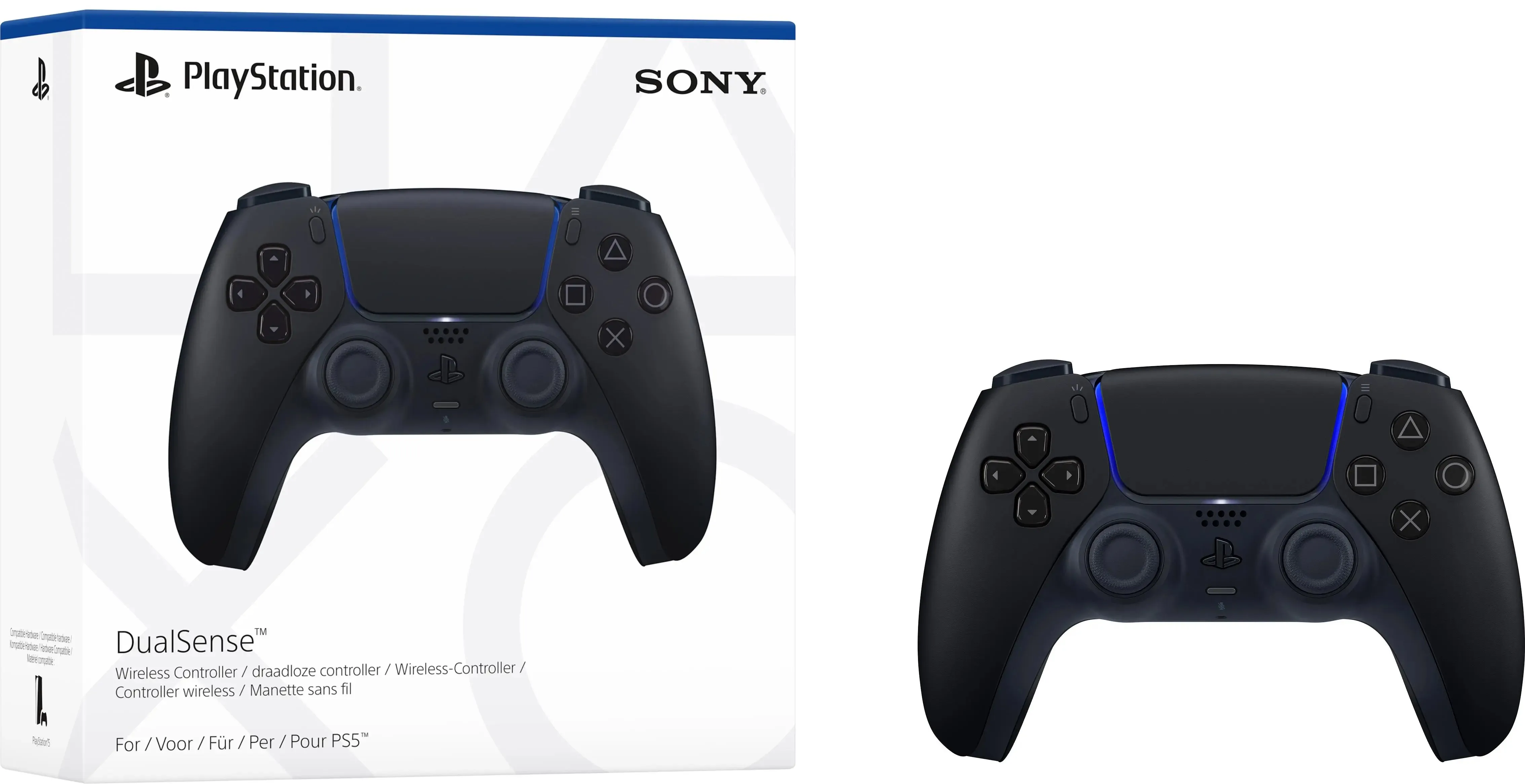 Sony PlayStation 5 Wireless DualSense Gaming Controller - Midnight Black