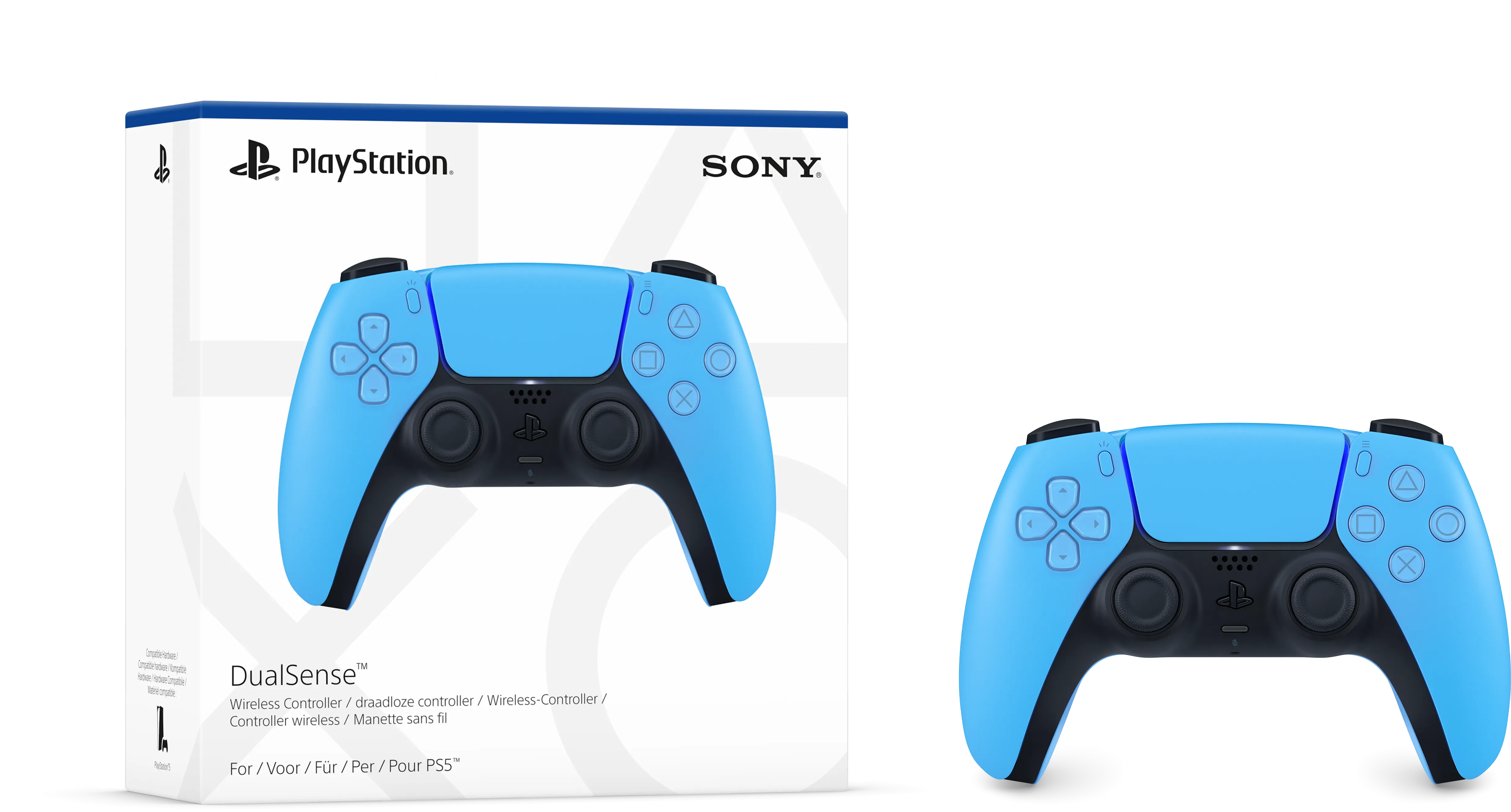 Sony PlayStation 5 Wireless DualSense Gaming Controller - Starlight Blue