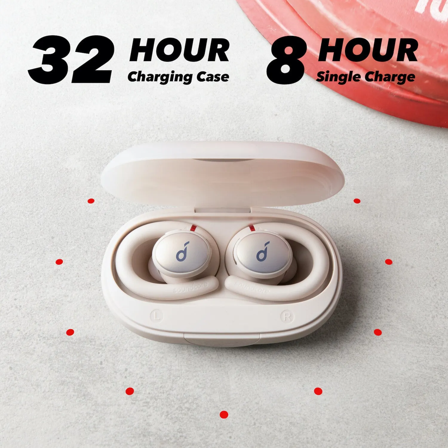 Soundcore Sport X10 True Wireless Bluetooth 5.2 Workout Headphones, Rotatable Ear Hooks, Deep Bass, IPX7 Waterproof, Sweatproof, 32H Play, Fast Charge, Sport Earbuds, Gym, Running