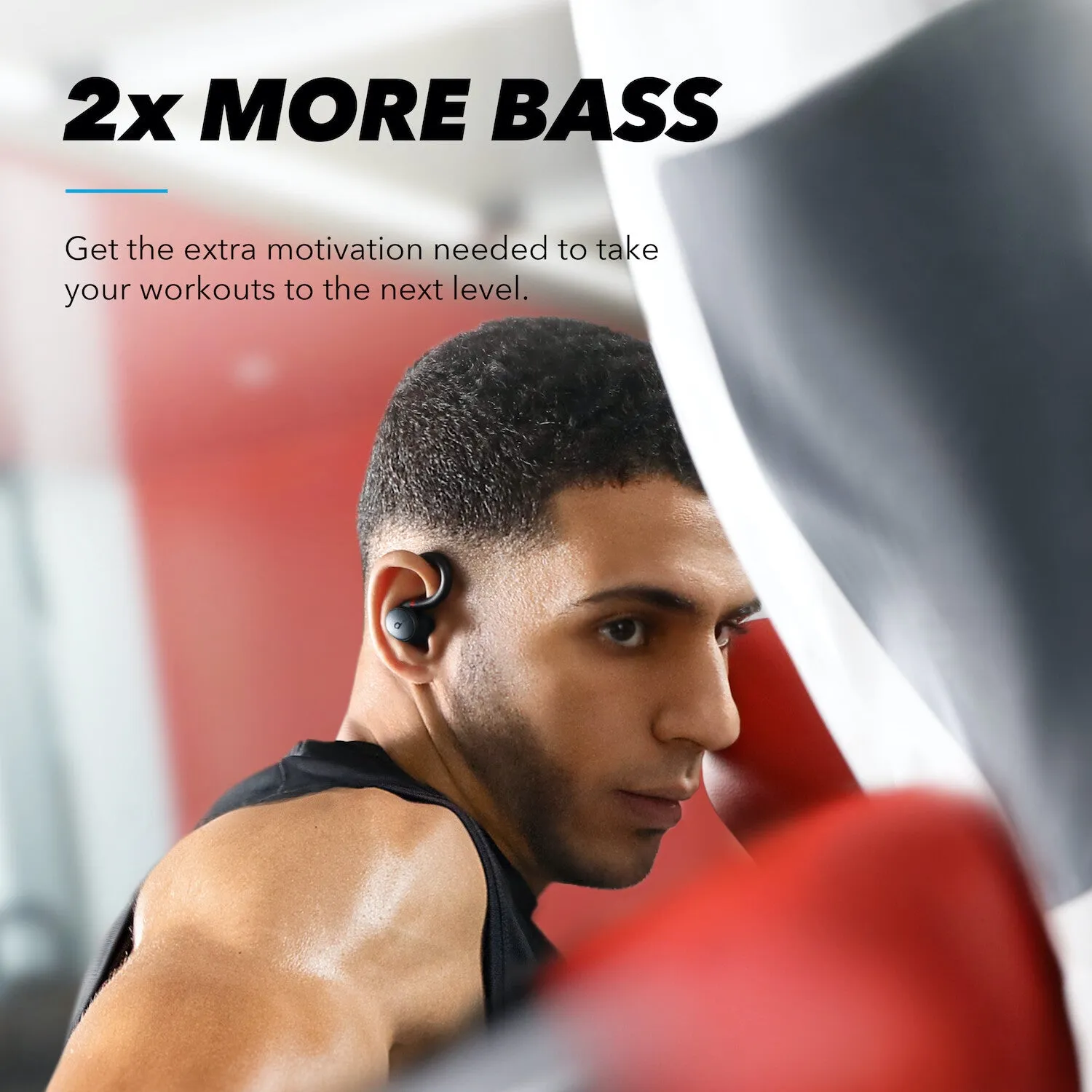 Soundcore Sport X10 True Wireless Bluetooth 5.2 Workout Headphones, Rotatable Ear Hooks, Deep Bass, IPX7 Waterproof, Sweatproof, 32H Play, Fast Charge, Sport Earbuds, Gym, Running