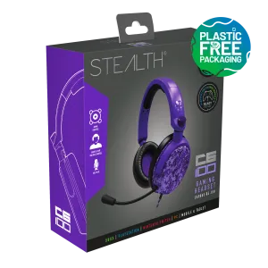Stealth C6-100 Gaming Headset for XBOX, PS4/PS5, Switch, PC - Digital Purple