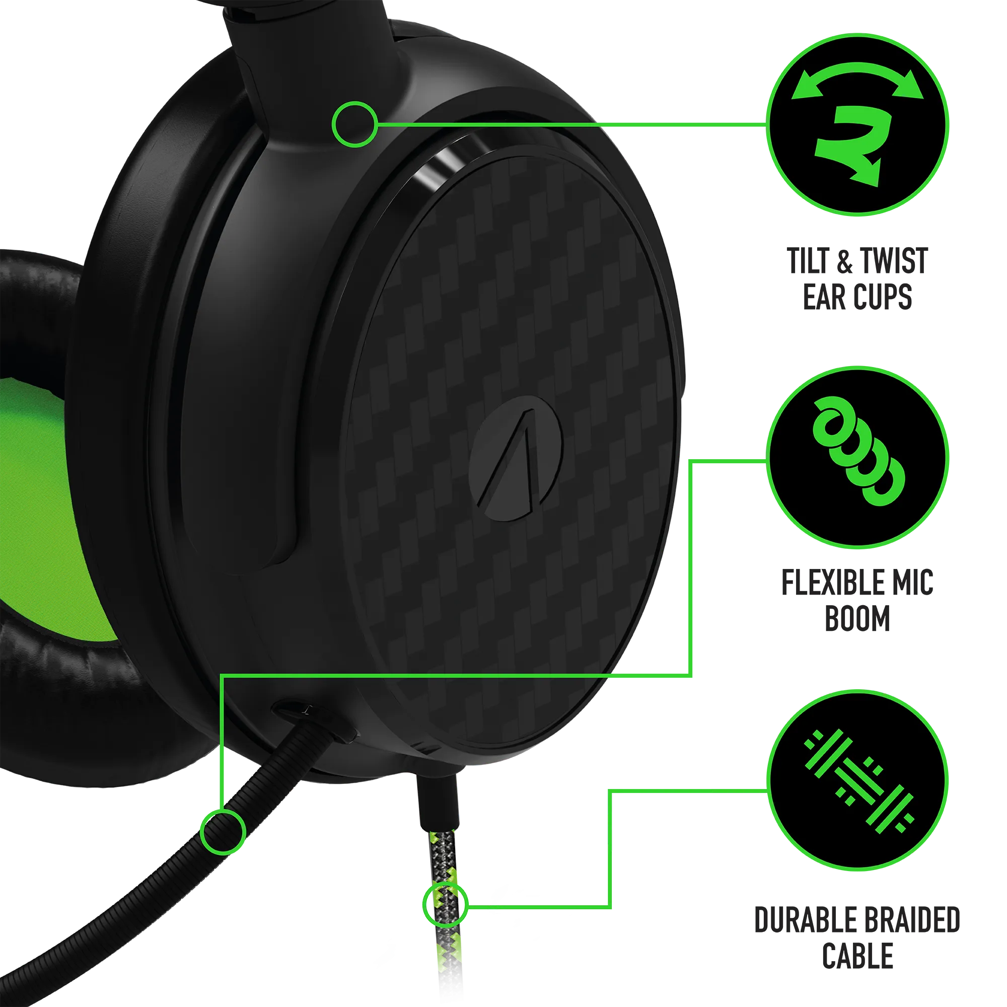 Stealth C6-100 Gaming Headset for XBOX, PS4/PS5, Switch, PC - Green