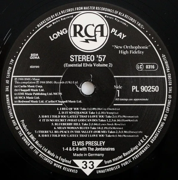 Stereo 57 Essential Elvis Vol.2