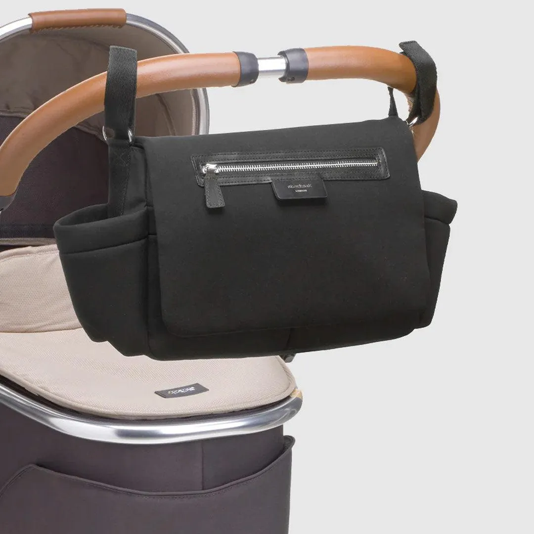 Storksak Stroller Organiser - Luxe - Black   Silver