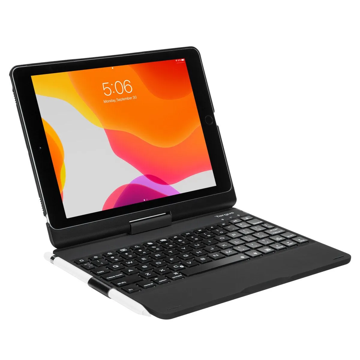 Targus THZ857DE mobile device keyboard QWERTY German Bluetooth Black