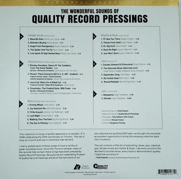The Wonderful Sounds Of Quality Record Pressings
