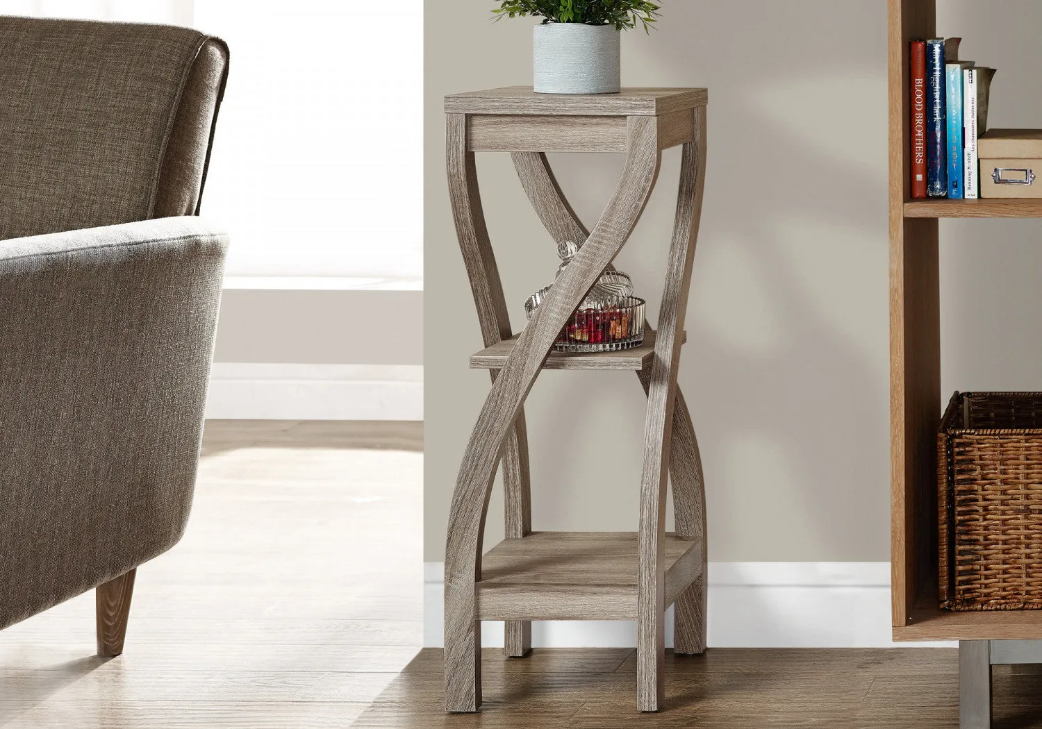 Thira Side Table - Taupe