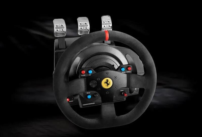 Thrustmaster T300 Ferrari Integral Racing Wheel Alcantara Edition Black USB Steering wheel   Pedals PC, PlayStation 4, Playstation 3