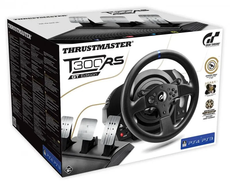 Thrustmaster T300 RS GT Edition Black USB Steering wheel   Pedals PC, PlayStation 4