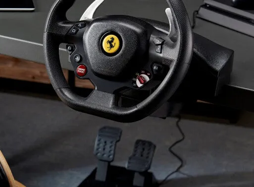 Thrustmaster T80 Ferrari 488 GTB Edition Black Steering wheel   Pedals Digital PC, PlayStation 4, PlayStation 5