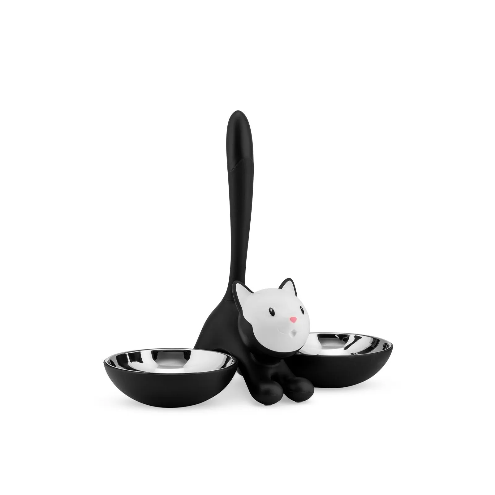 Tigrito 2 Piece Cat Bowl Set | Black