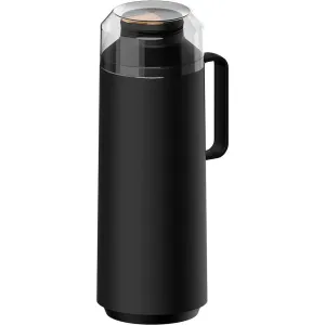 Tramontina Fphila Exata Vacuum Insulated Flask 1L Black with Nozzle