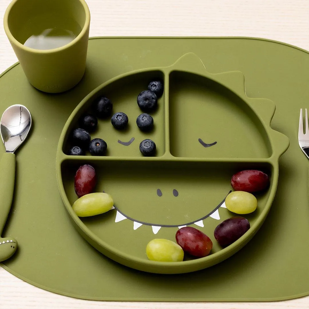 Trixie Silicone Divided Suction Plate - Mr Dino