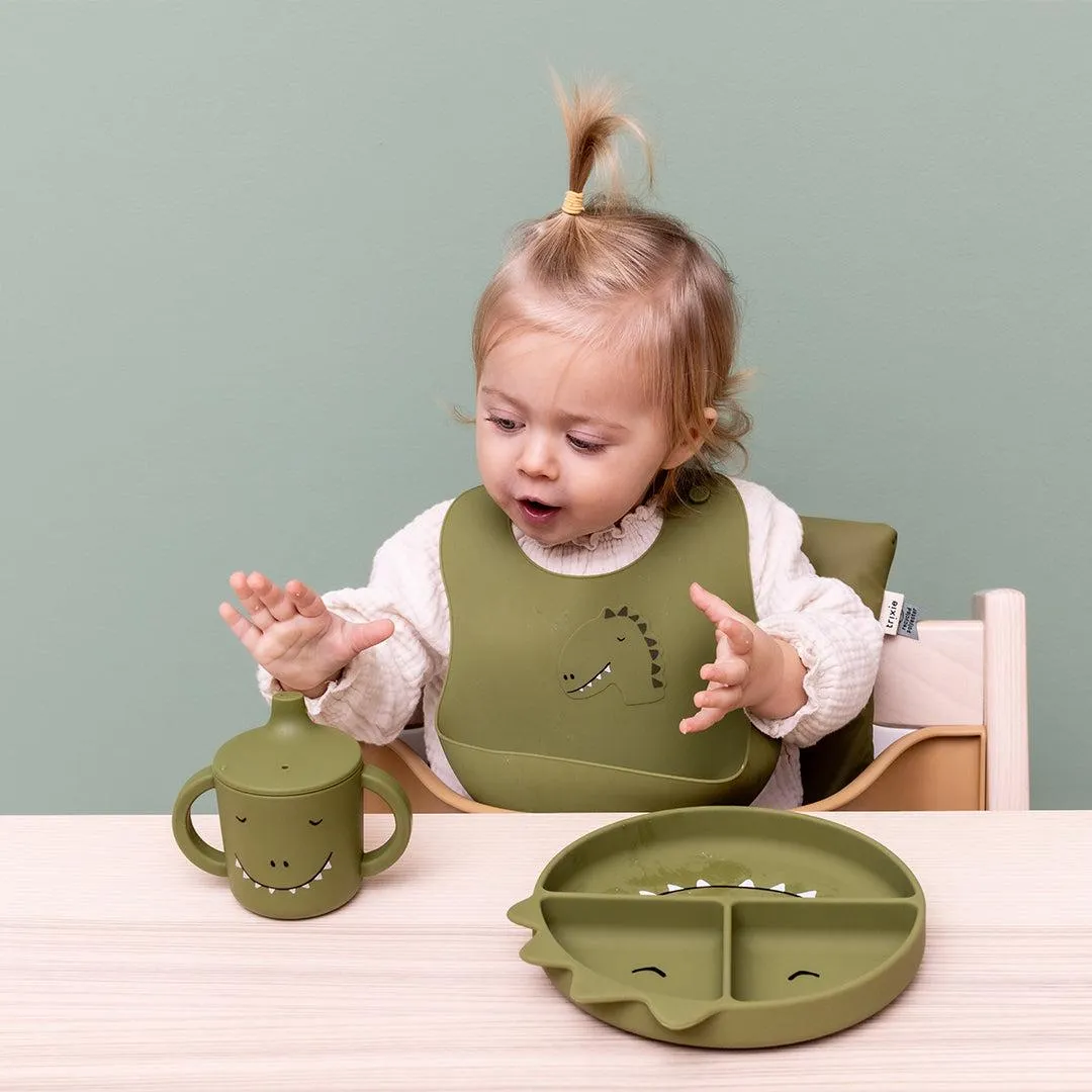 Trixie Silicone Divided Suction Plate - Mr Dino