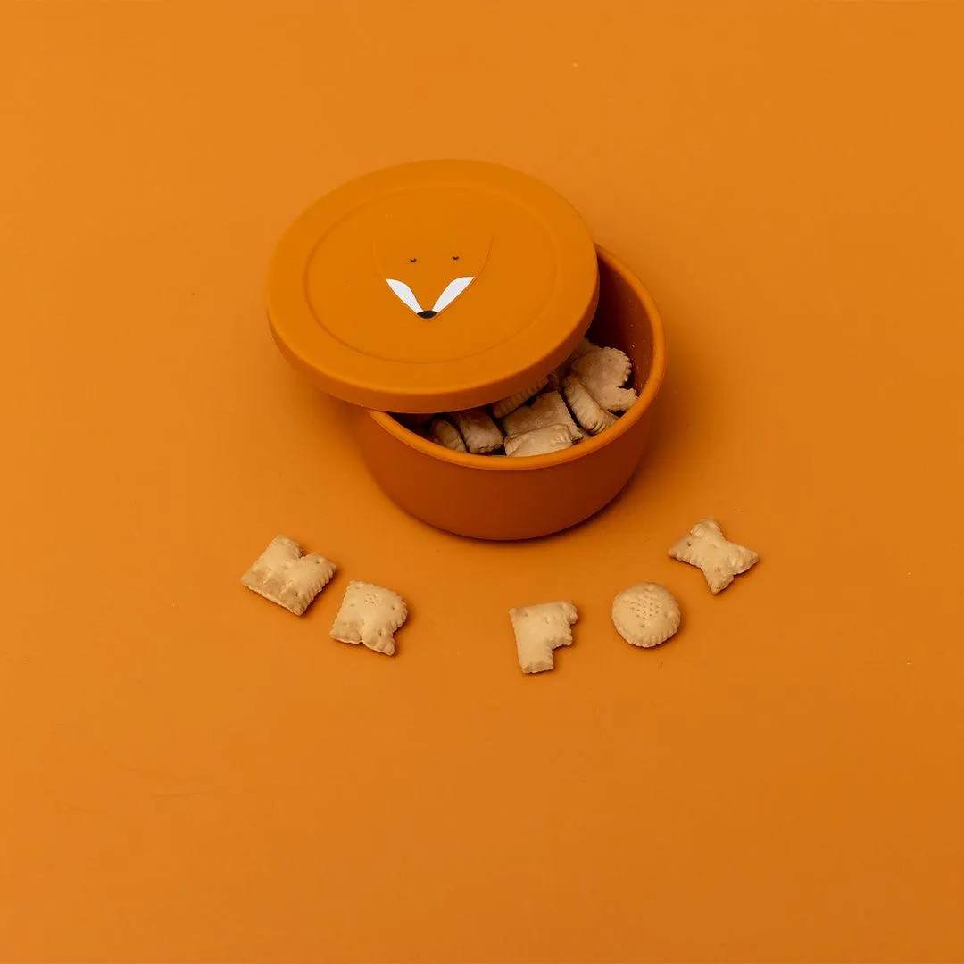 Trixie Silicone Snack Pot   Lid - Mr Fox