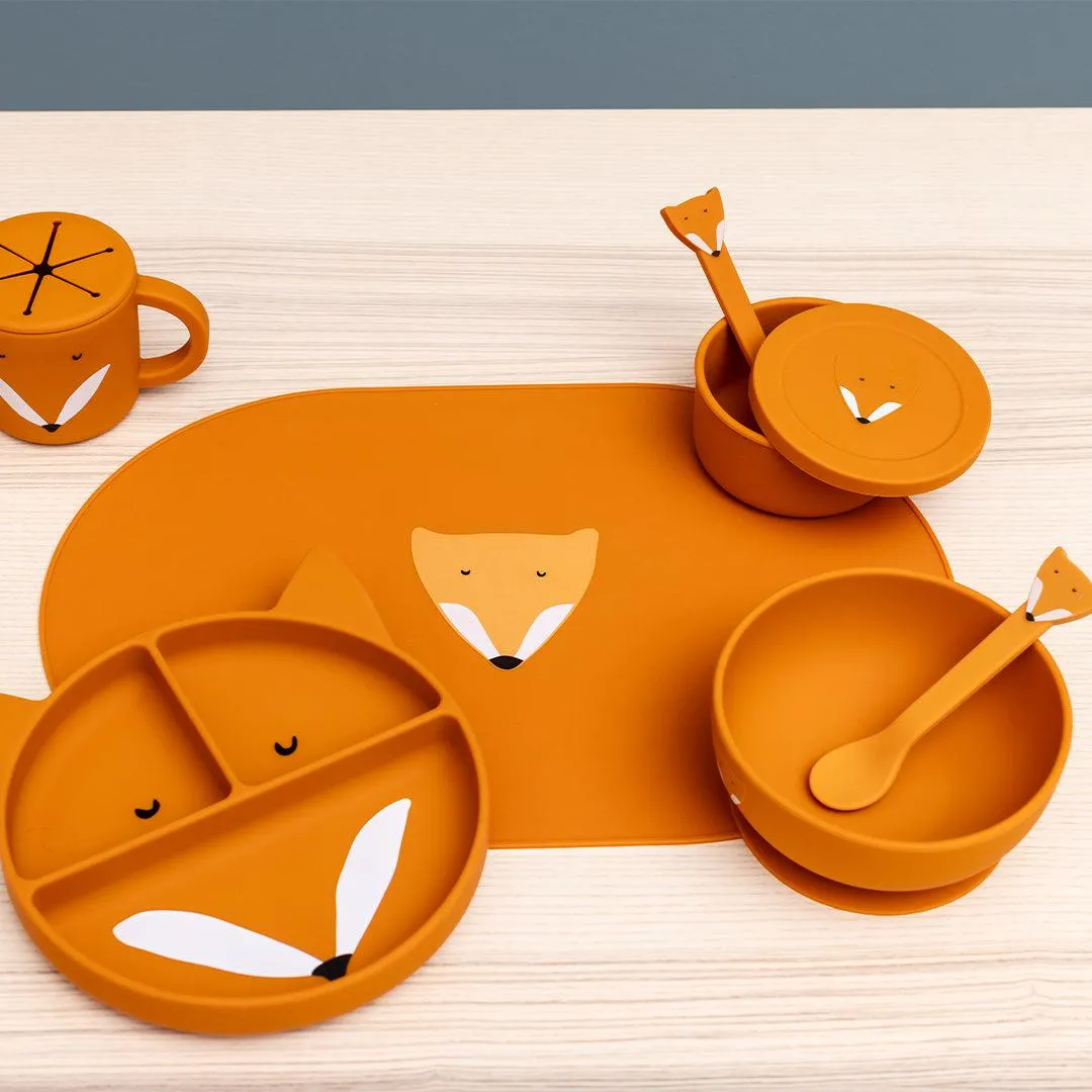 Trixie Silicone Snack Pot   Lid - Mr Fox