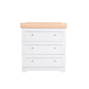 Tutti Bambini Rio Chest Changer - Dove Grey/Honey Oak