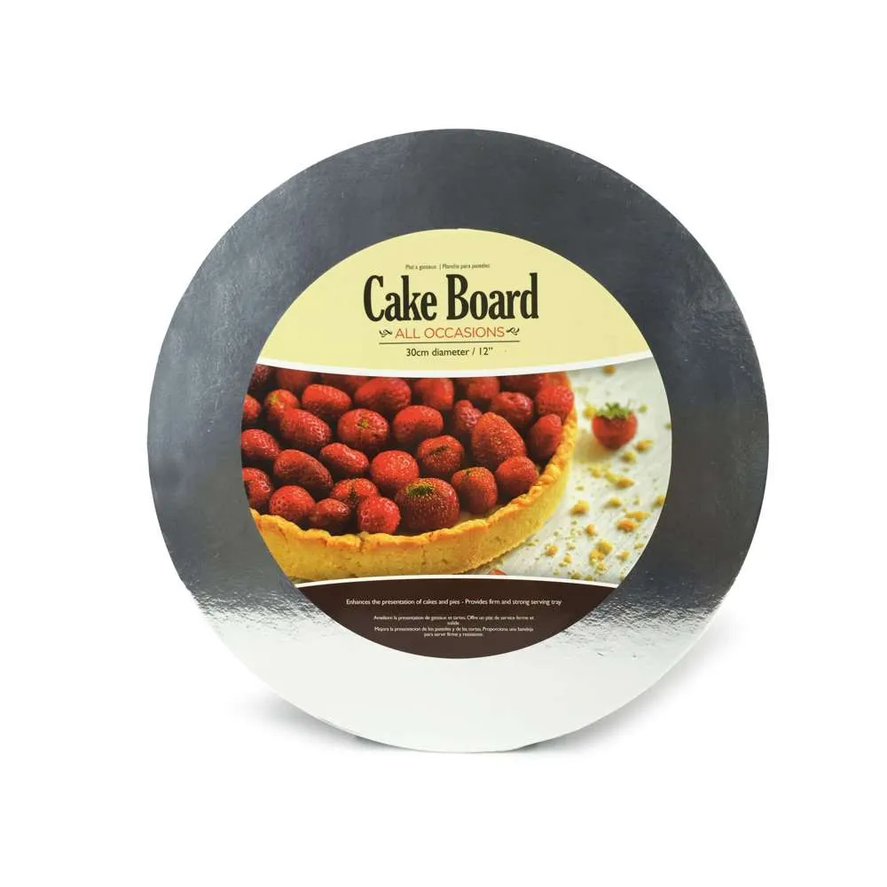 UBL Cake Board Silver 2pc