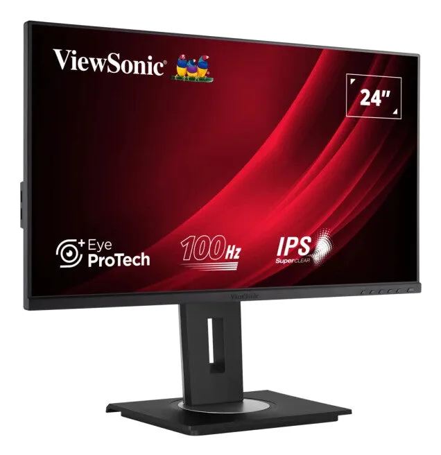 Viewsonic VG Series VG2448A-2 23.8" Full HD Monitor - 100Hz, 5ms, IPS, Height Adjustable, Speakers, Black