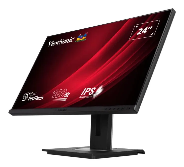 Viewsonic VG Series VG2448A-2 23.8" Full HD Monitor - 100Hz, 5ms, IPS, Height Adjustable, Speakers, Black