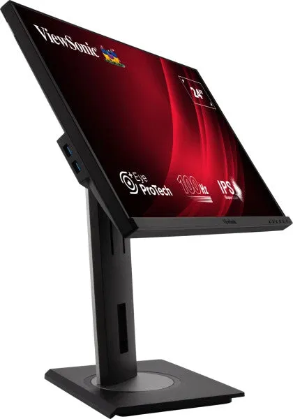Viewsonic VG Series VG2448A-2 23.8" Full HD Monitor - 100Hz, 5ms, IPS, Height Adjustable, Speakers, Black