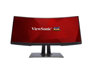Viewsonic VP Series VP3481 34" Wide Quad HD  Curved Monitor - 100Hz, 5ms, VA, Height Adjustable, Speakers, Black