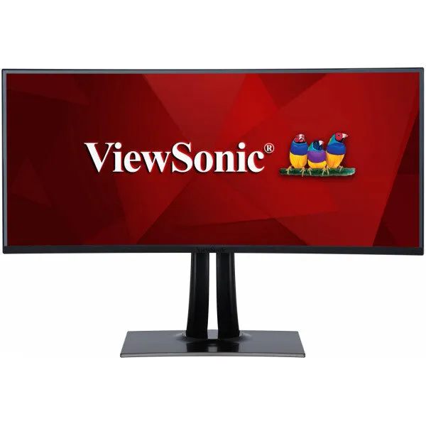 Viewsonic VP Series VP3881 38" UltraWide Quad HD  Curved Monitor - 60Hz, 5ms, AH-IPS, Height Adjustable, Speakers, Black