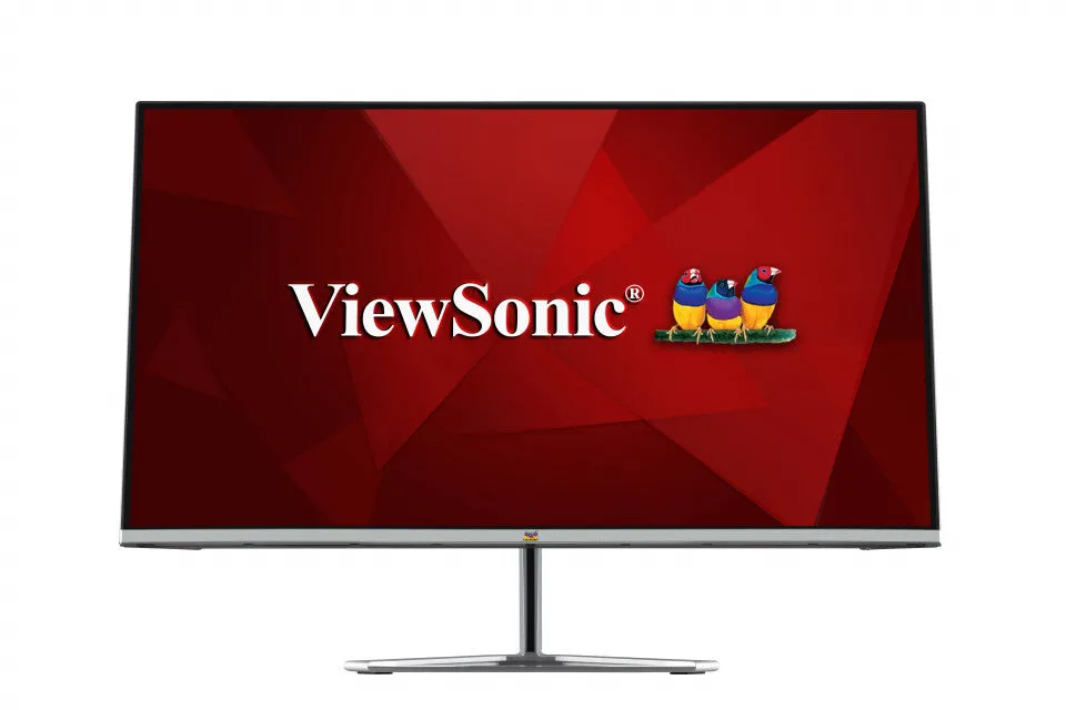 Viewsonic VX Series VX2476-SMH 23.8" Full HD Monitor - 75Hz, 4ms, IPS, Height Adjustable, Speakers, Black and Silver