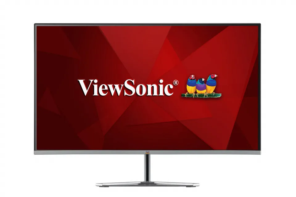 Viewsonic VX Series VX2476-SMH 23.8" Full HD Monitor - 75Hz, 4ms, IPS, Height Adjustable, Speakers, Black and Silver