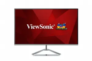 Viewsonic VX Series VX2476-SMH 23.8" Full HD Monitor - 75Hz, 4ms, IPS, Height Adjustable, Speakers, Black and Silver