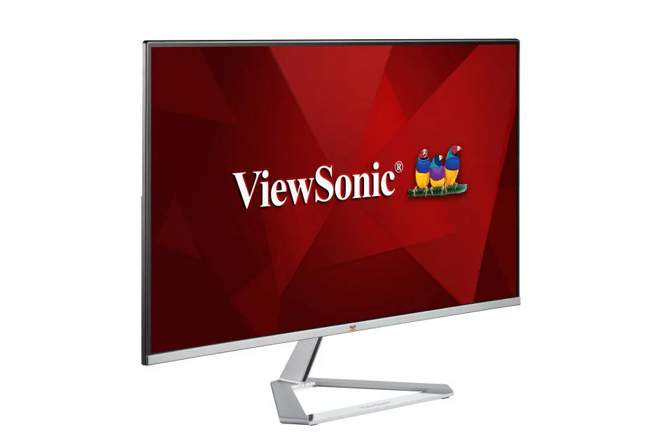 Viewsonic VX Series VX2476-SMH 23.8" Full HD Monitor - 75Hz, 4ms, IPS, Height Adjustable, Speakers, Black and Silver