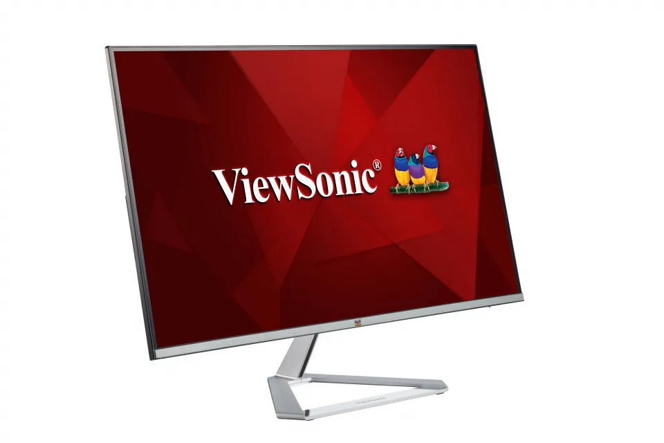 Viewsonic VX Series VX2476-SMH 23.8" Full HD Monitor - 75Hz, 4ms, IPS, Height Adjustable, Speakers, Black and Silver